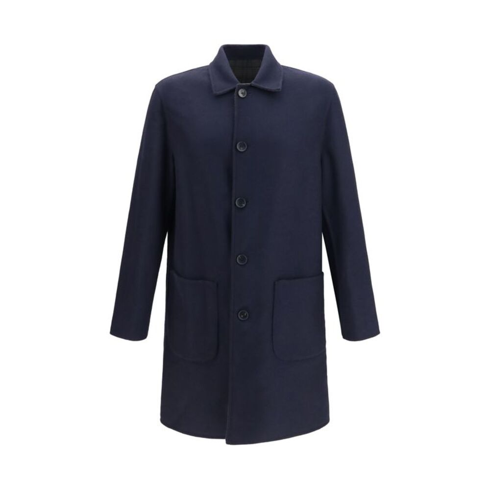 Etro Men Soho Reversible Wool-Blend Coat